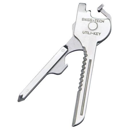PRIME-LINE Polished SS 6-in-1 Key Ring Multitool with Screwdrivers, Pliers, Wire ST66676